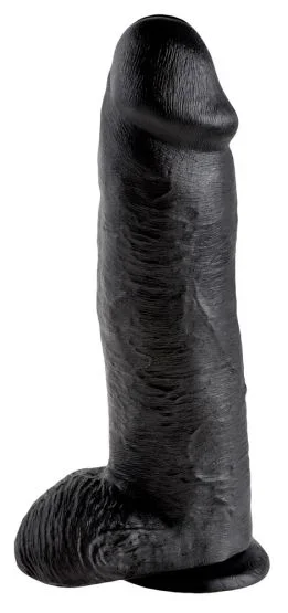 King Cock 12 inch Balls Black (30,5 cm, Ø 7,6 cm)