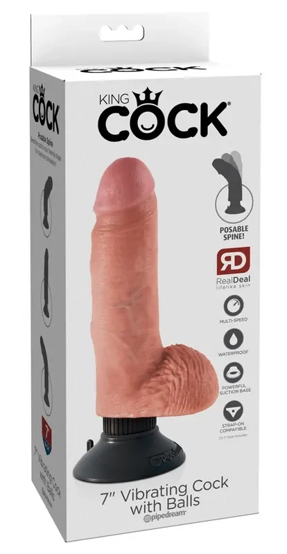 King Cock 7 inch Vibr /w balls