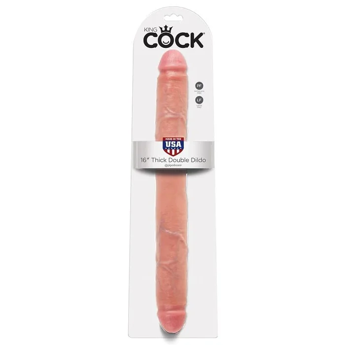 King Cock – Dickes Doppeldildo Fleisch 40.6 CM