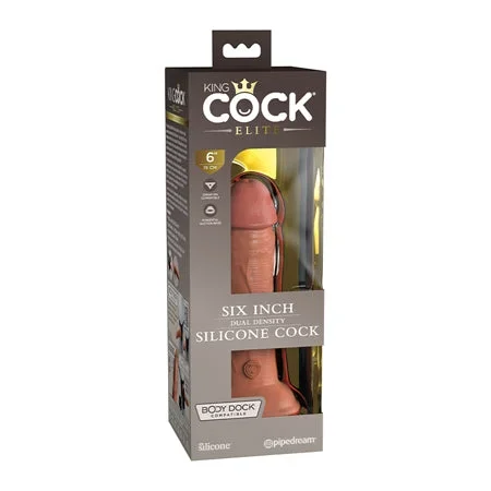 King Cock Elite 6′ Dual Density Silicone Cock – Tan