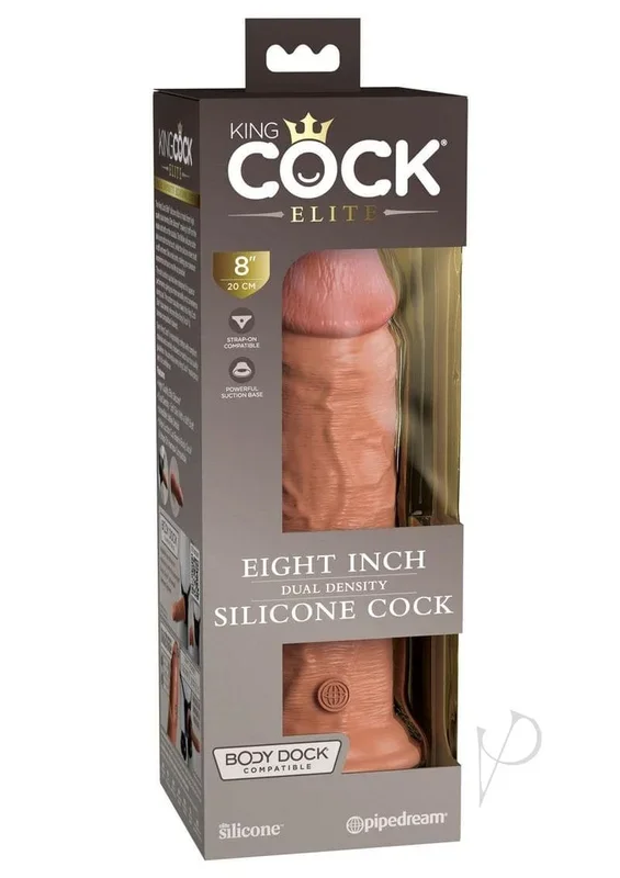 King Cock Elite Dual Dense Cock 8 Tan