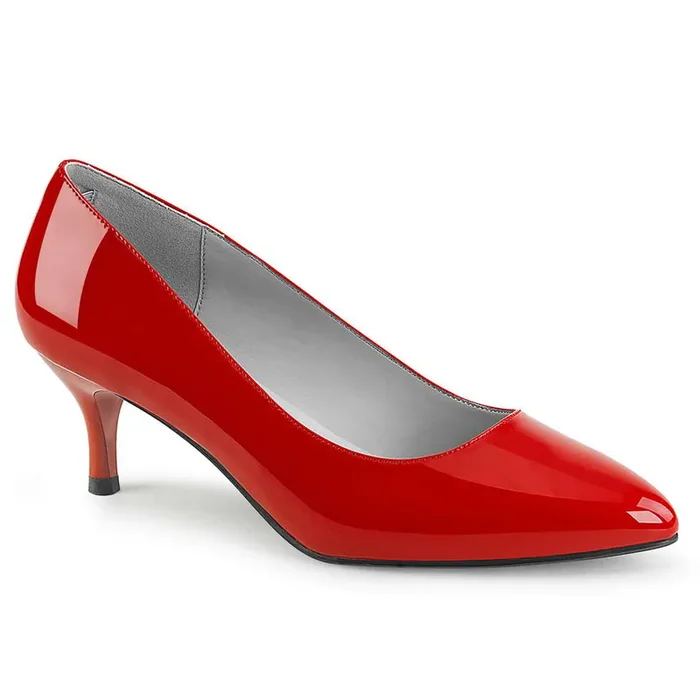 Kitten-01 (High Heel Größe 11 – Gr. 41, Farbe Rot – Lack)