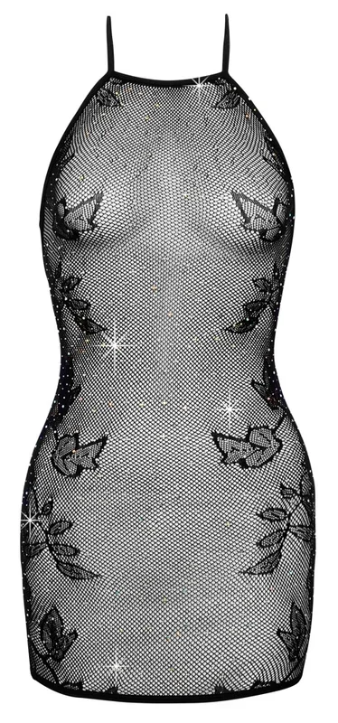 Kleid aus weichem Netz mit Allover-Strassbesatz Fantasy by Cottelli