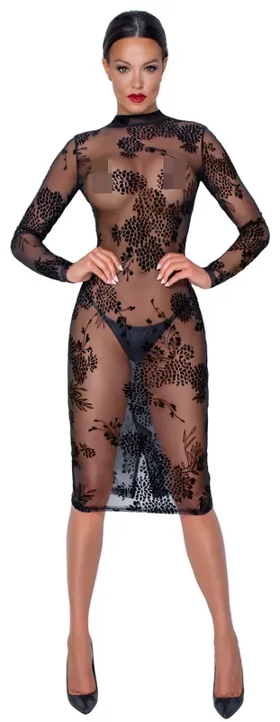 Kleid Flockprint