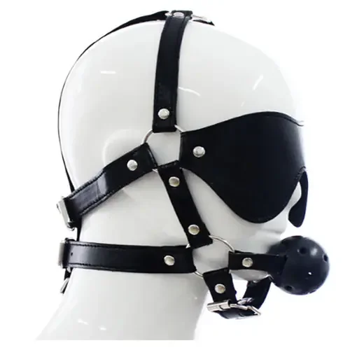 Knebelharness mit Maske