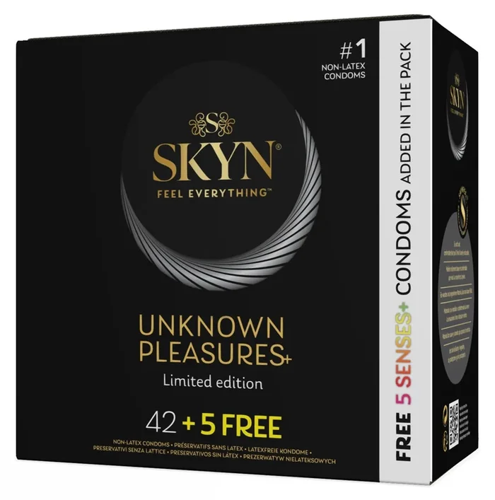 Kondom-Mix „Unknown Pleasures 42+5free“, latexfrei SKYN