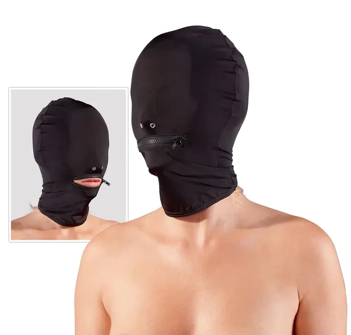 Kopfmaske mit Reißverschluss