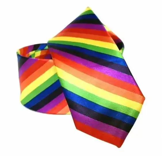 Krawatte in Regenbogenfarben