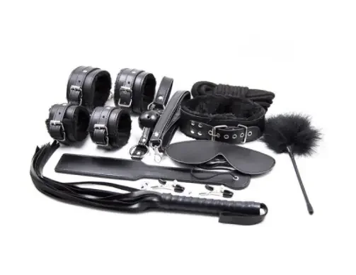 Kunstleder Bondage Fessel-Set