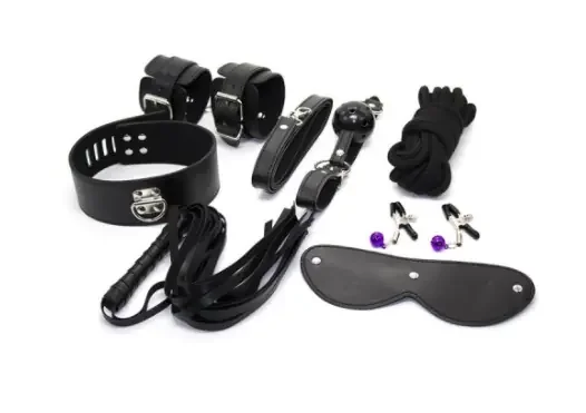 Kunstleder Bondage Fessel-Set