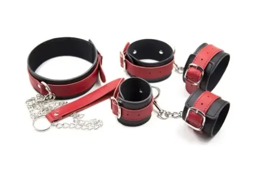 Kunstleder Fessel-Set