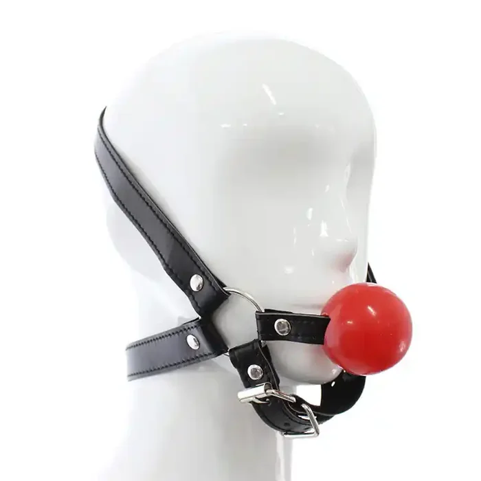 Kunstleder Kopfharness mit Knebel