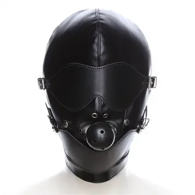 Kunstleder Maske mit Ballknebel