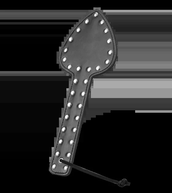 Kunstleder-Paddle mit Nieten Spade