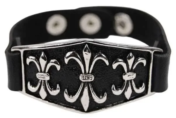 Kunstlederarmband mit Lilien
