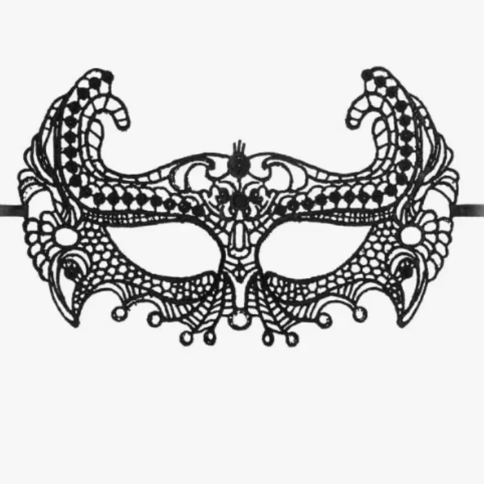 Lace Eye Mask Black – Empress