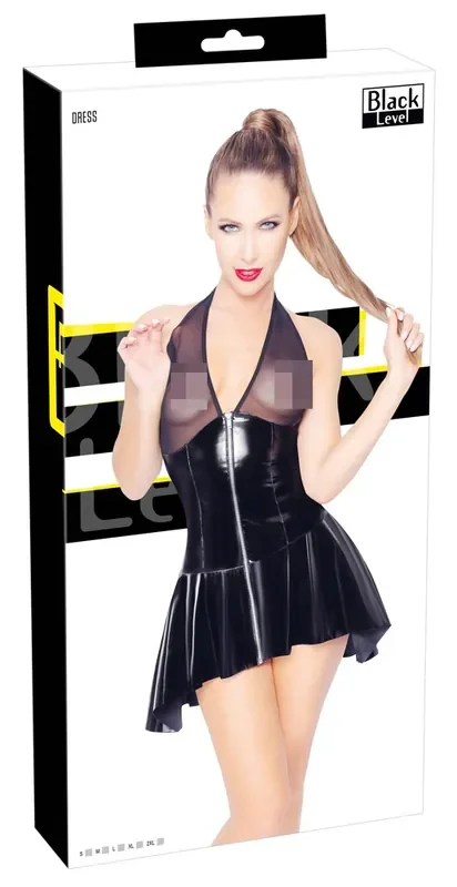Lack Kleid Netz