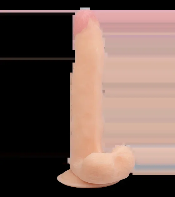 Langer Dildo mit Metallskelett