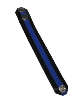 Latex Bizepsband – 4 cm breit (Farbe Schwarz, Grösse S)