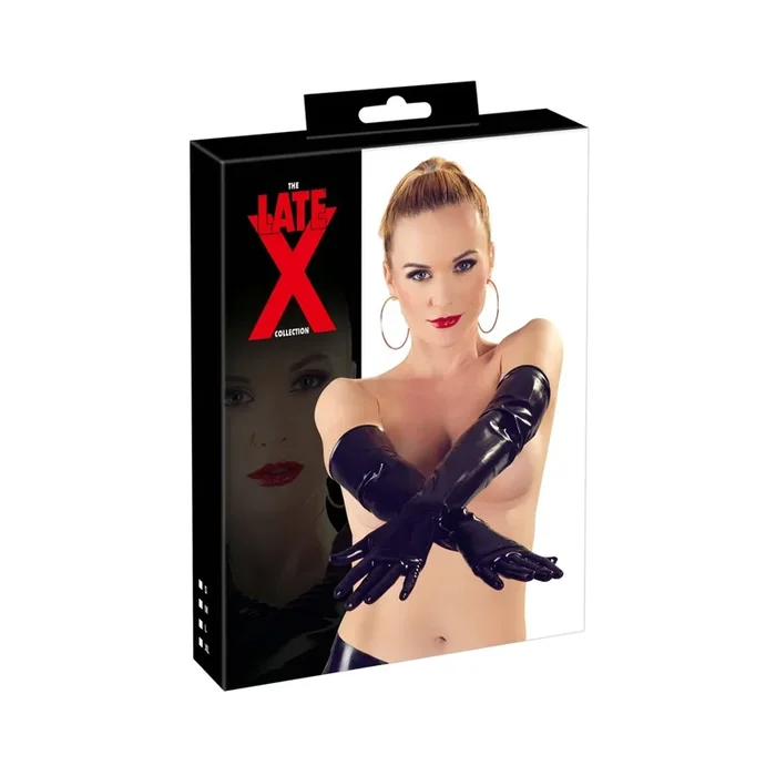 Latex Handschuhe – Lang – Schwarz – Größe L