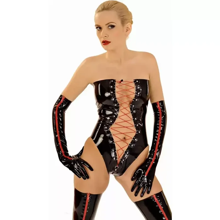 Latex Handschuhe – oberarmlang (Farbe Schwarz, Grösse S)
