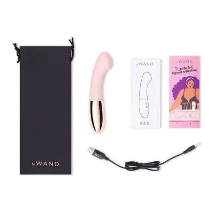 Le Wand GEE G-Spot Targeting Rechargeable Vibrator – Rose Gold