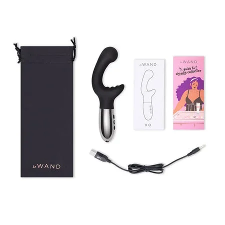 Le Wand XO Double Motor Wave Rechargeable Vibrator – Black