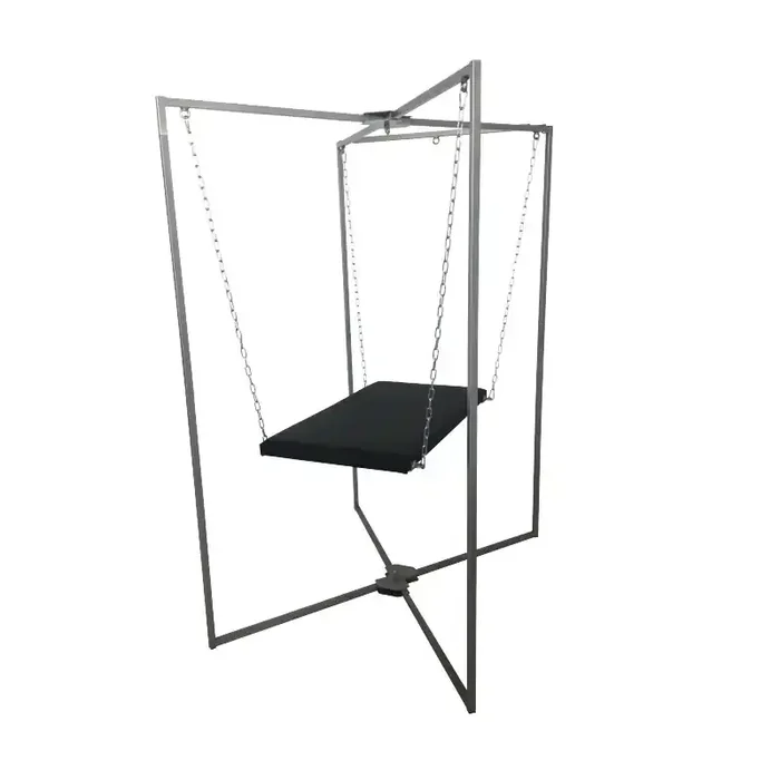 Leder-Bank Sling mit Metallrahmen