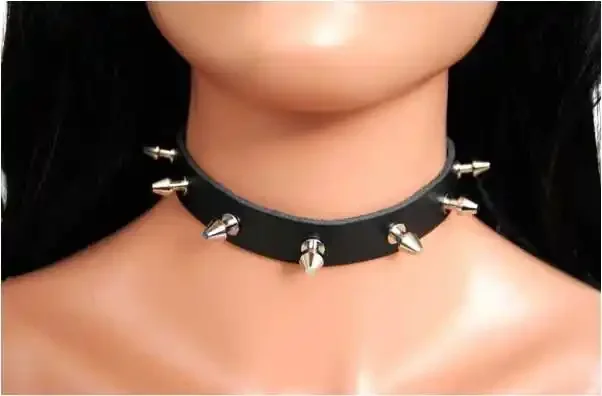 Leder Choker mit 1,5cm Killernieten