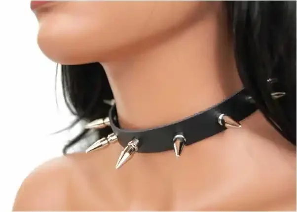 Leder Choker mit 2,5cm Killernieten