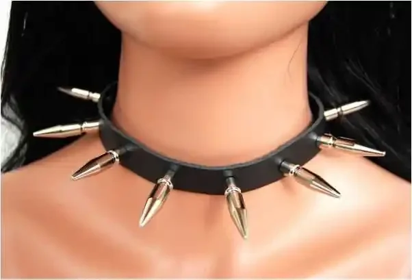 Leder Choker mit 3,5cm Killernieten