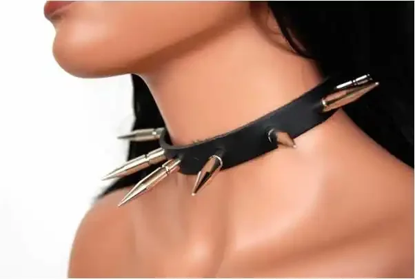 Leder Choker mit 4,5cm Killernieten