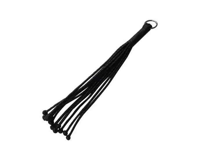 Leder Flogger mit Knotenriemen