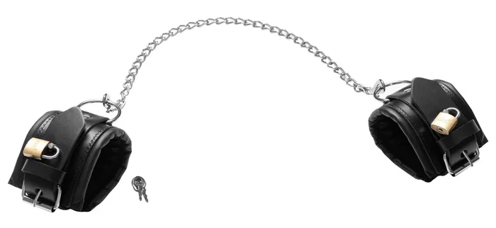 Leder-Fußfessel mit Kette & Schlössern ZADO