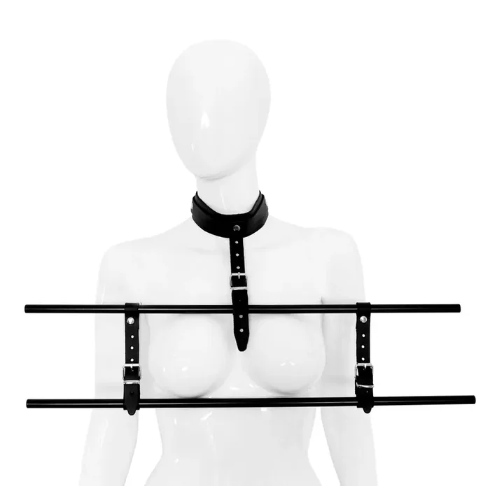 Leder-Halsfessel mit Brustpranger ‘The Squeezer‘