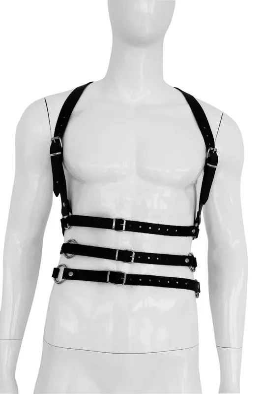 Leder-Harness Herren ‘Triple‘