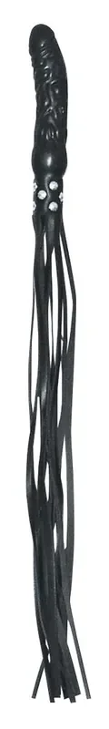 Leder Peitsche mit Penisgriff