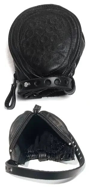 Leder Penis ‘Gefängnis‘ mit Nadelstichen