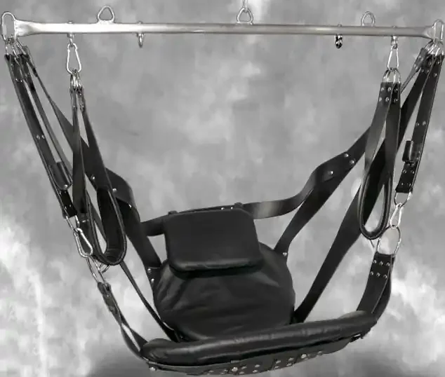 Leder Slingschaukel mit Kopfkissen