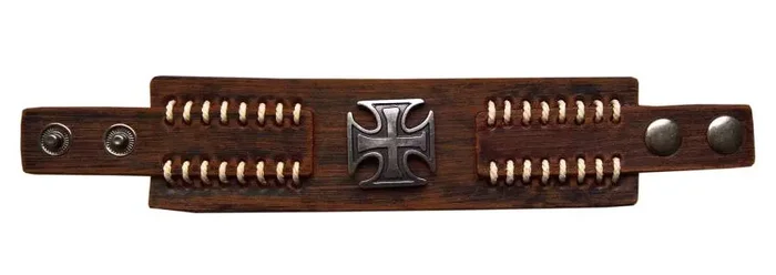 Lederarmband mit Eisernem Kreuz