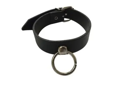 Lederfesselband – Uni mit Ring
