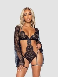 Leg-Avenue Dessous Set mit Robe