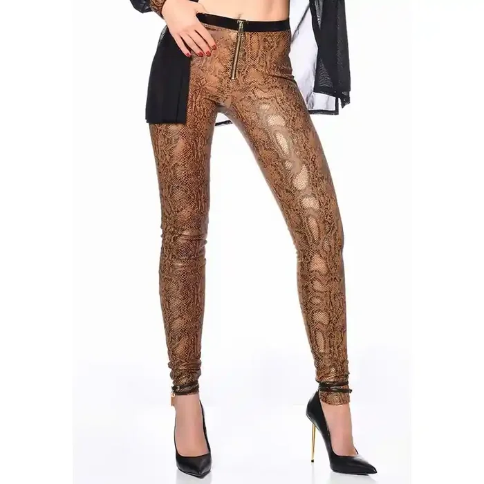 Leggings in Schlagenmusteroptik