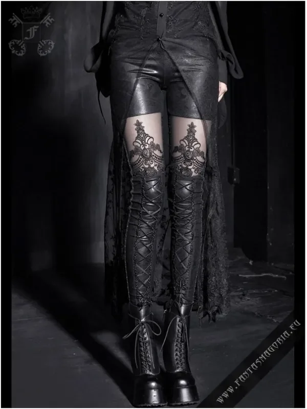 Leggings mit Schnürung