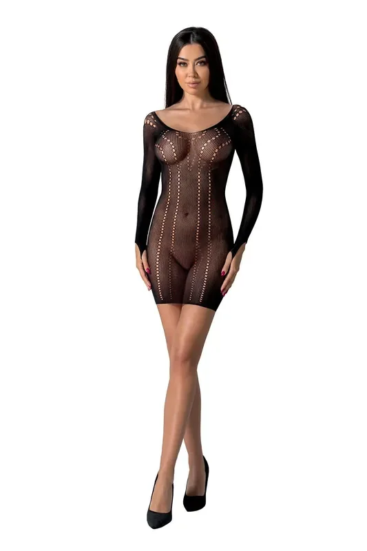 Leidenschaft – BS101 Netzkleid – Schwarz