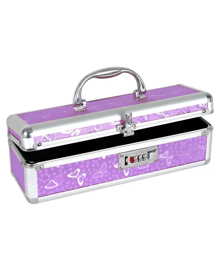 Lockable Vibrator Case – Purple