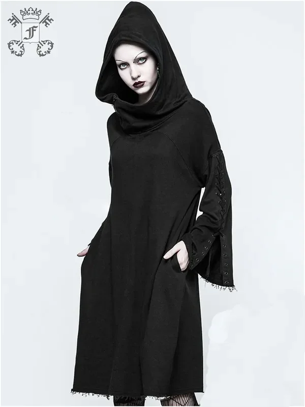 Lockeres Kaputzenkleid