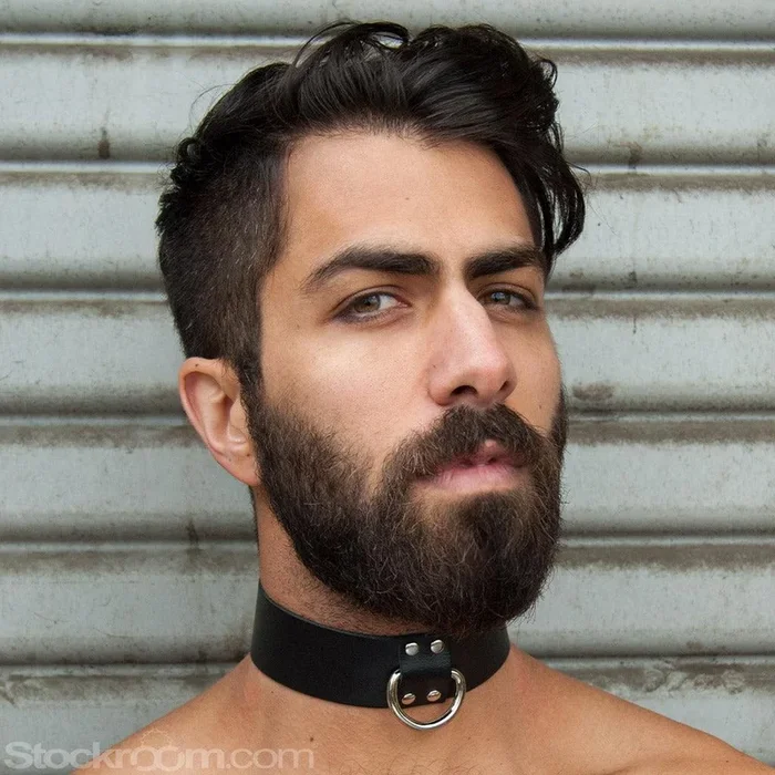Locking Leather Collar, 1 1/2″