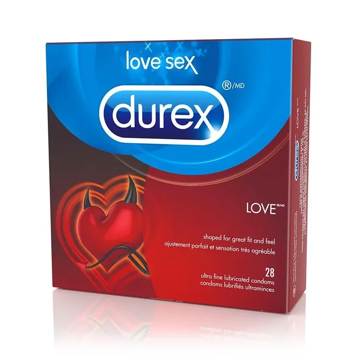 Love Lubricated Condoms in 28 Pack