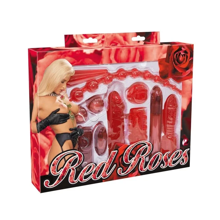 Lovetoy-Set »Red Roses« – Rot – 9-teilig